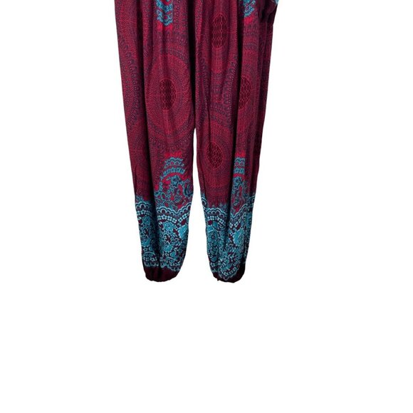 Harem Pants Multicolor Loose Pull On Casual - Picture 4 of 10